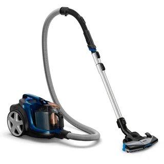 FC9745/09 beutelloser Staubsauger PowerPro Expert (900 W, 2 L Staubvolumen, extra Turbodüse für Tierhaare ) blau/ schwarz